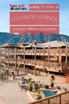 Where to Stay in Colorado Springs Pinterest Image