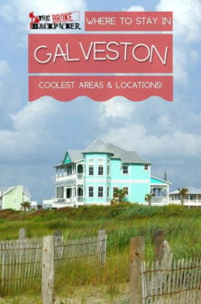 Where to Stay in Galveston Pinterest Image