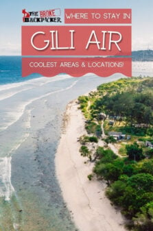 Where to Stay in Gili Air Pinterest Image