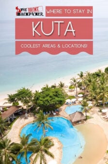 Where to Stay in Kuta Pinterest Image