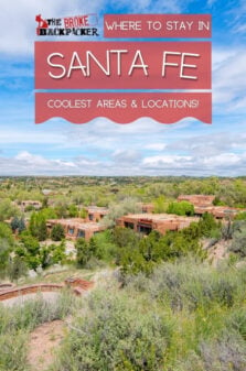 Where to Stay in Santa Fe Pinterest Image