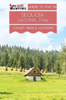 Where to Stay in Sequoia National Park Pinterest Image