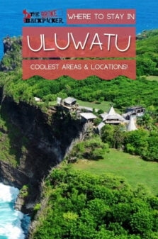 Where to Stay in Uluwatu Pinterest Image