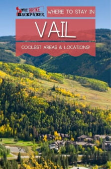 Where to Stay in Vail Pinterest Image