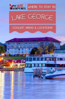 Where to Stay in Lake George Pinterest Image