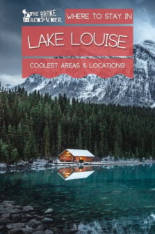 Where to Stay in Lake Louise Pinterest Image