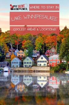 Where to Stay in Lake Winnipesaukee Pinterest Image