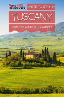 Where to Stay in Tuscany Pinterest Image