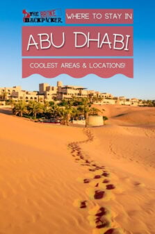 Where to Stay in Abu Dhabi Pinterest Image