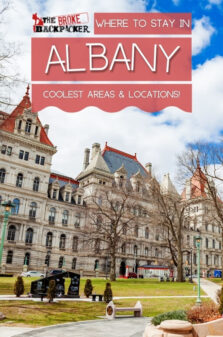 Where to Stay in Albany Pinterest Image