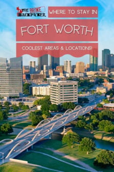 Where to Stay in Fort Worth Pinterest Image