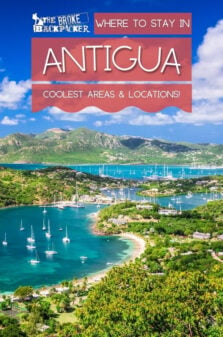 Where to Stay in Antigua Pinterest Image