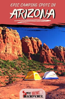 Camping In Arizona Pinterest Image