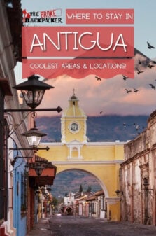 Where to Stay in Antigua, Guatemala Pinterest Image