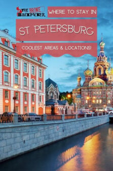 Where to Stay in St Petersburg, Russia Pinterest Image