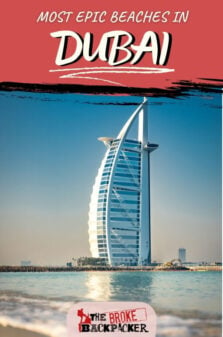 Best Beaches in Dubai Pinterest Image