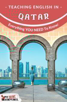 Teaching English in Qatar Pinterest Image