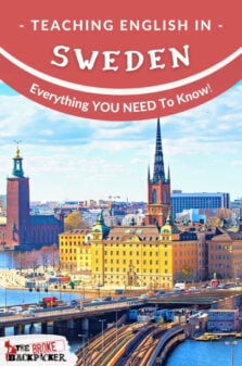 Teaching English in Sweden Pinterest Image