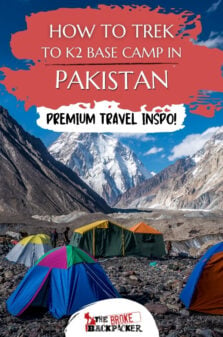 K2 Base Camp Trek Guide Pinterest Image