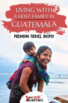 Living with a Host Family in Guatemala Pinterest Image