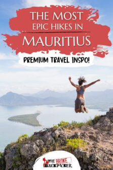 Hiking in Mauritius Pinterest Image