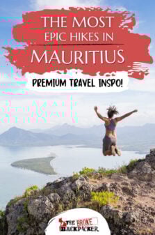 Hiking in Mauritius Pinterest Image