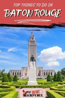 Things to do in Baton Rouge Pinterest Image