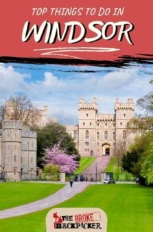 Things to do in Windsor Pinterest Image