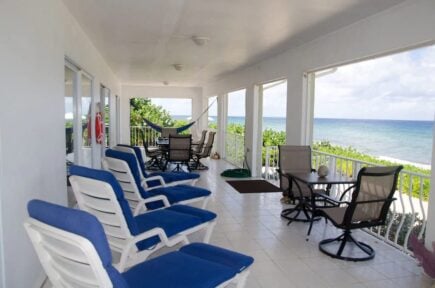 Doors Open to a Seaside Porch