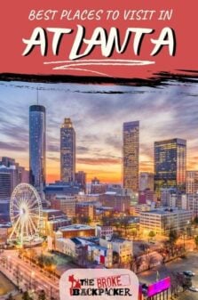 Places to Visit in Atlanta Pinterest Image