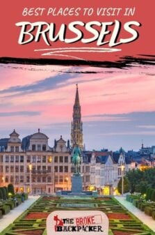 Places to Visit in Brussels Pinterest Image