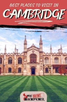 Places to Visit in Cambridge Pinterest Image