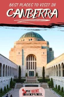 Places to Visit in Canberra Pinterest Image