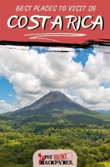 Places to Visit Costa Rica Pinterest Image