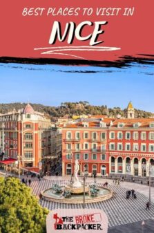 Places to Visit in Nice Pinterest Image