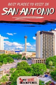 Places to Visit in San Antonio Pinterest Image