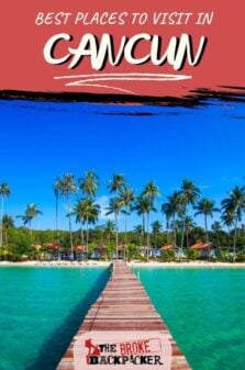 Places to Visit in Cancun Pinterest Image