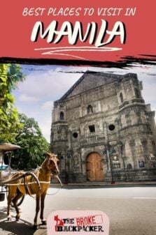 Places to Visit in Manila Pinterest Image