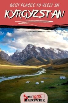 Places to Visit in Kyrgyzstan Pinterest Image