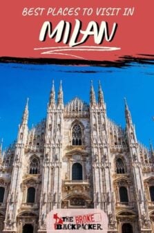 Places to Visit in Milan Pinterest Image