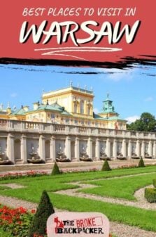 Places to Visit in Warsaw Pinterest Image