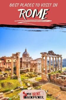 Places to Visit in Rome Pinterest Image