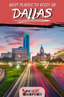 Places to Visit in Dallas Pinterest Image