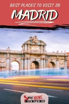 Places to Visit in Madrid Pinterest Image