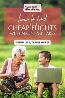 Airline mistake fares Pinterest Image