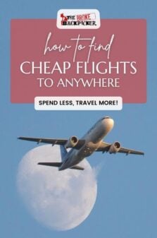 How to find cheap flights Pinterest Image