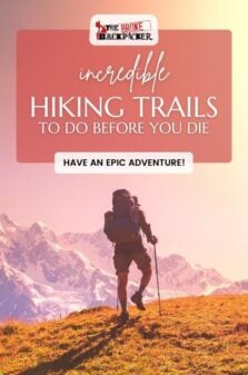 30 incredible hiking trails Pinterest Image