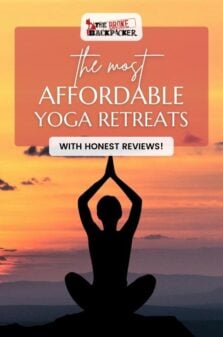 Most affordable yoga retreats in 2020 Pinterest Image
