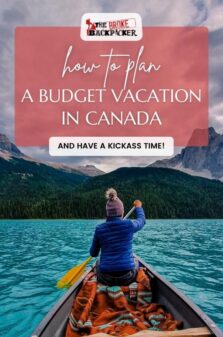 Canada Budget Vacation Pinterest Image