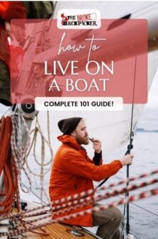 How to live on a boat Pinterest Image